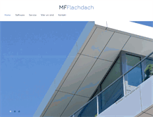 Tablet Screenshot of mf-flachdach.de